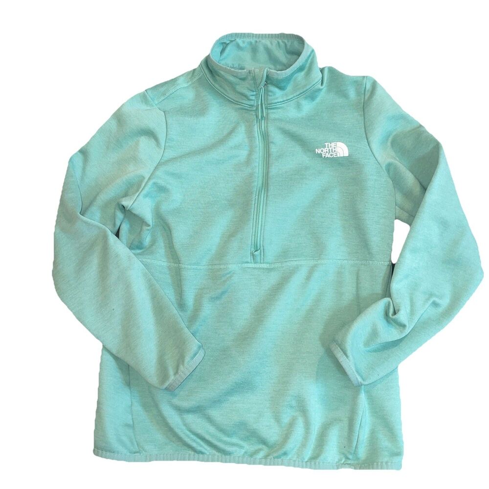 The North Face Women’s Pullover 1/2 Zip Fleece Sea foam Green Sz S lightweight